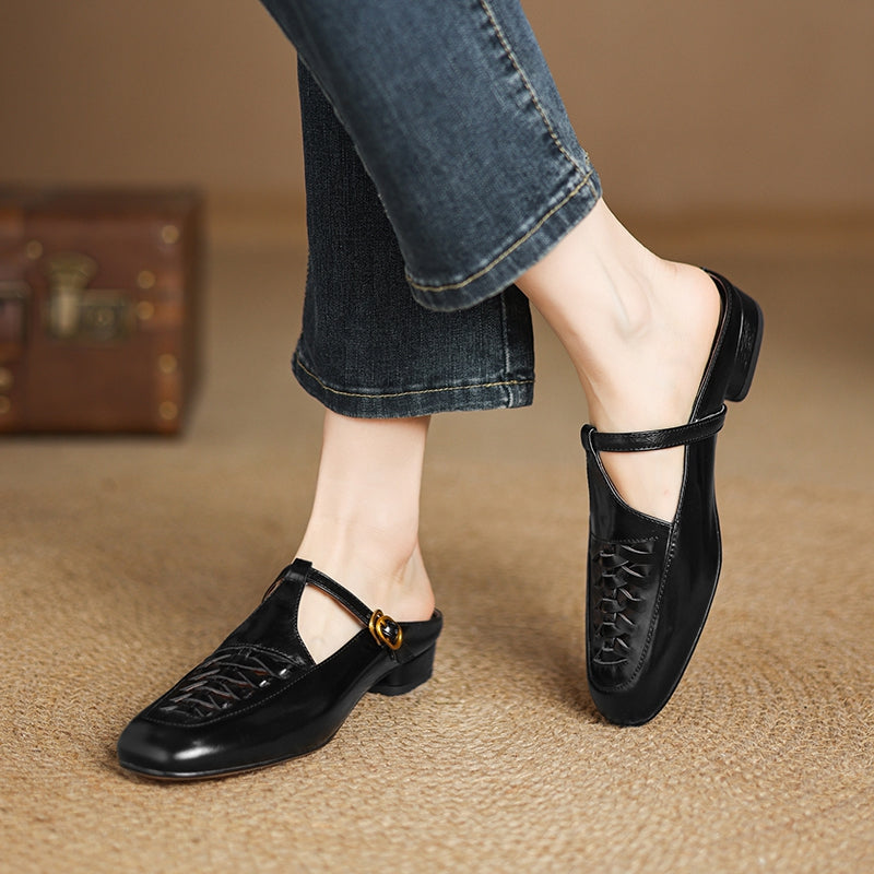 Riza | Mules Entrelazadas con Correa