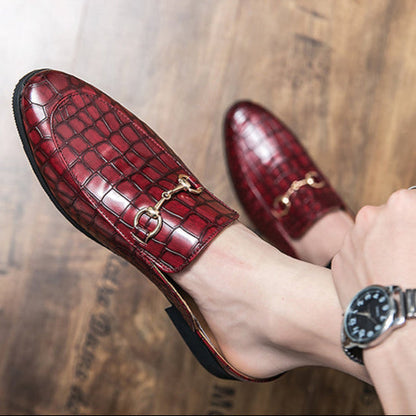Marianna | Mules Mocasín Efecto Cocodrilo