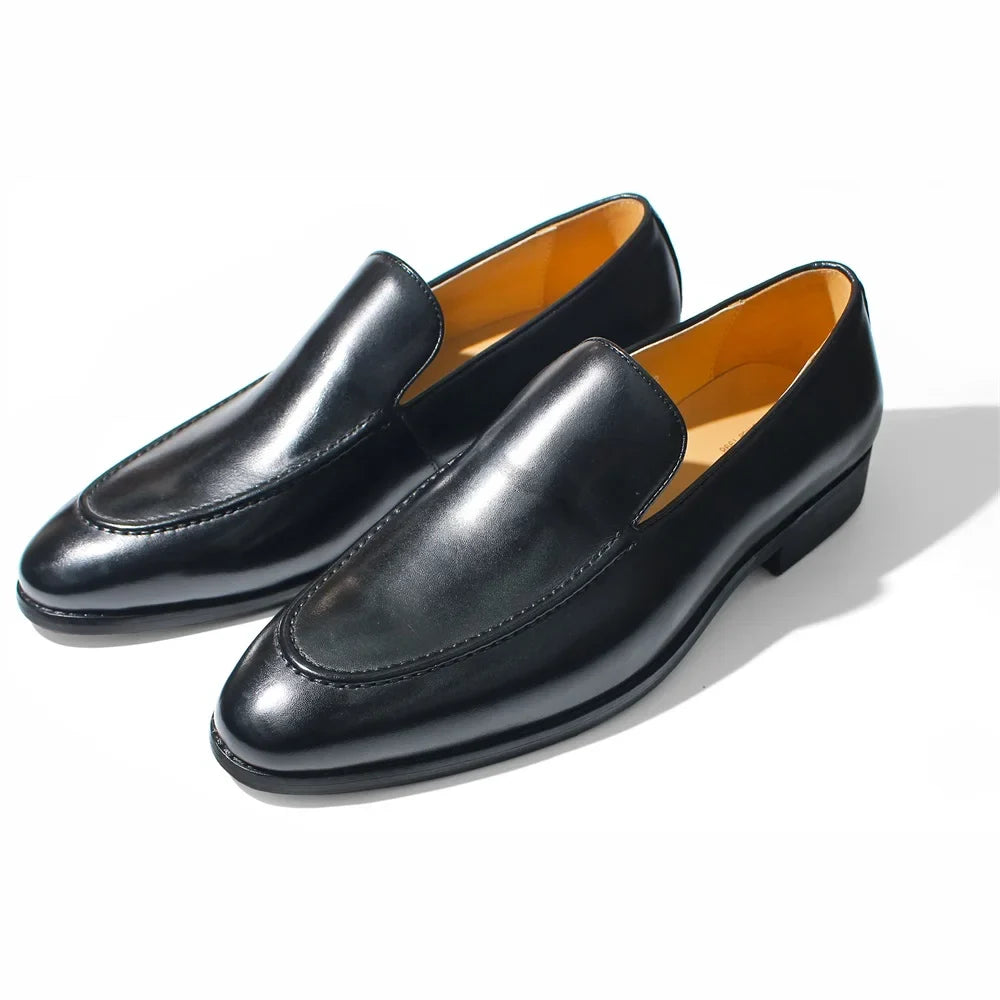 Mocasines de Cuero de Punta Fina Leonardo