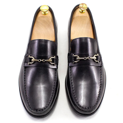 Mocasines Italianos Clásicos con Cadena Leonardo