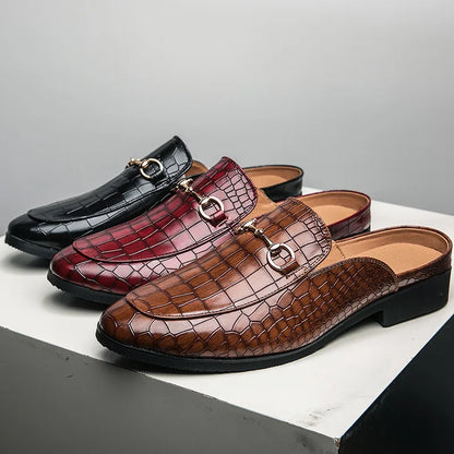 Marianna | Mules Mocasín Efecto Cocodrilo