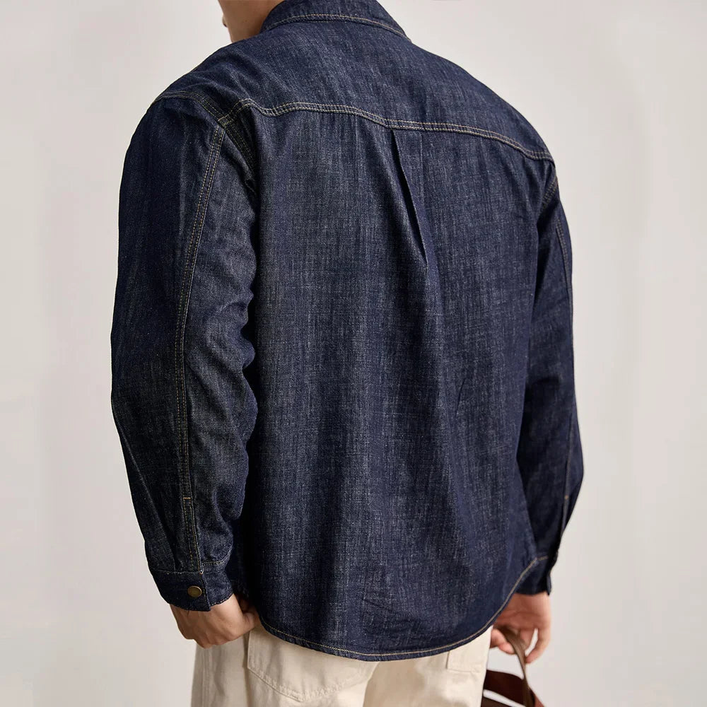 Chaqueta Clásica de Algodón y Lino Leonardo