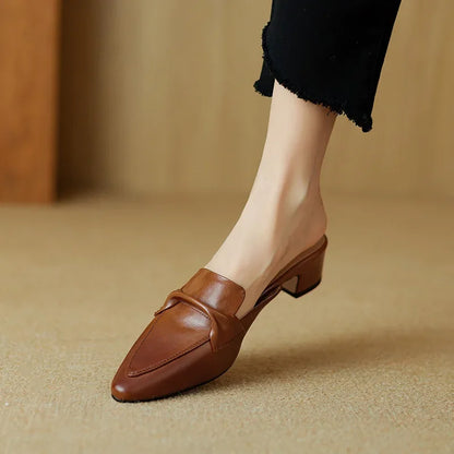 Marcella | Mules de Punta con Lazo