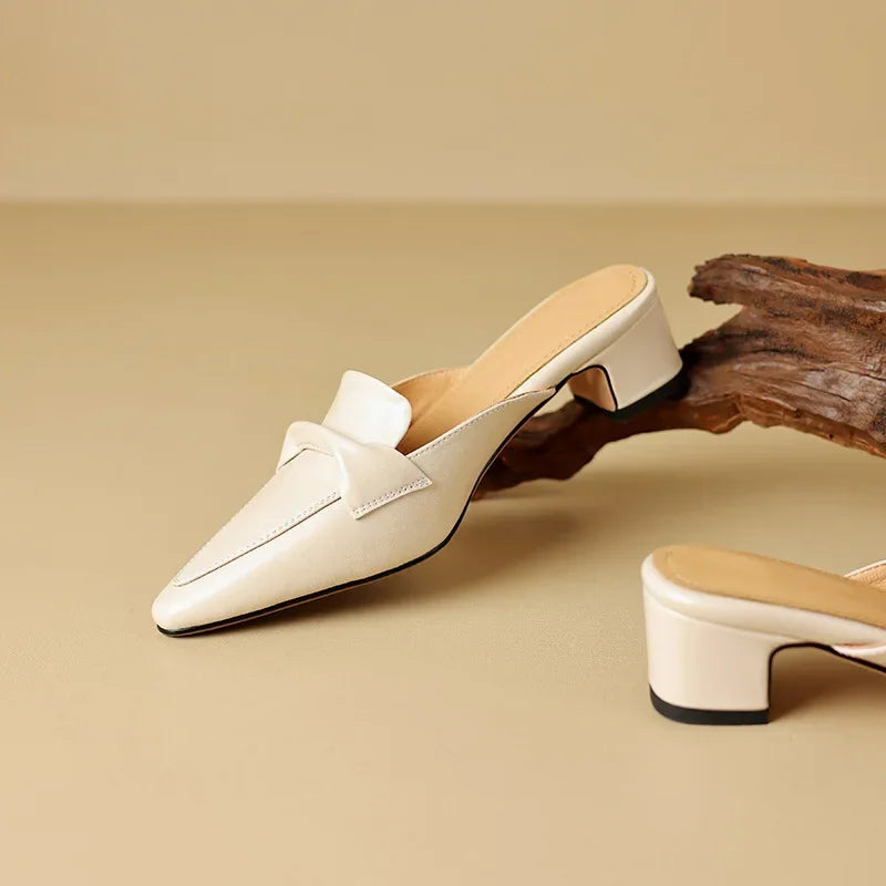 Marcella | Mules de Punta con Lazo