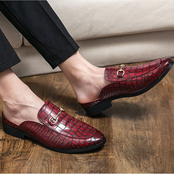 Marianna | Mules Mocasín Efecto Cocodrilo