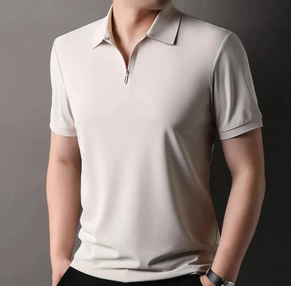 Polo Slim Fit Elástico con Media Cremallera Ramon