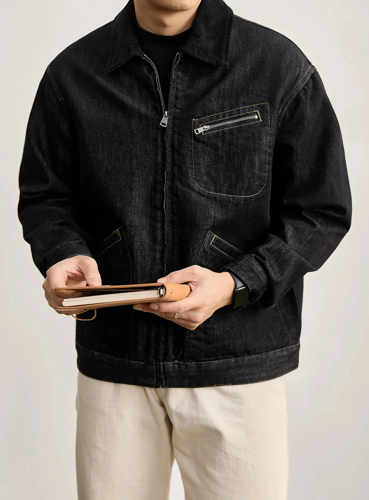 Chaqueta Vaquera Casual Holgada Leonardo