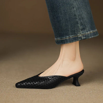 Maria | Mules Trenzadas de Punta