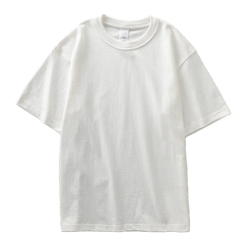 Camiseta Casual de Algodón 100% Pesado de Corte Regular