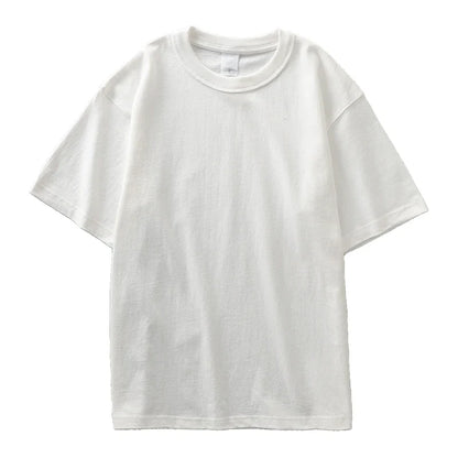 Camiseta Casual de Algodón 100% Pesado de Corte Regular
