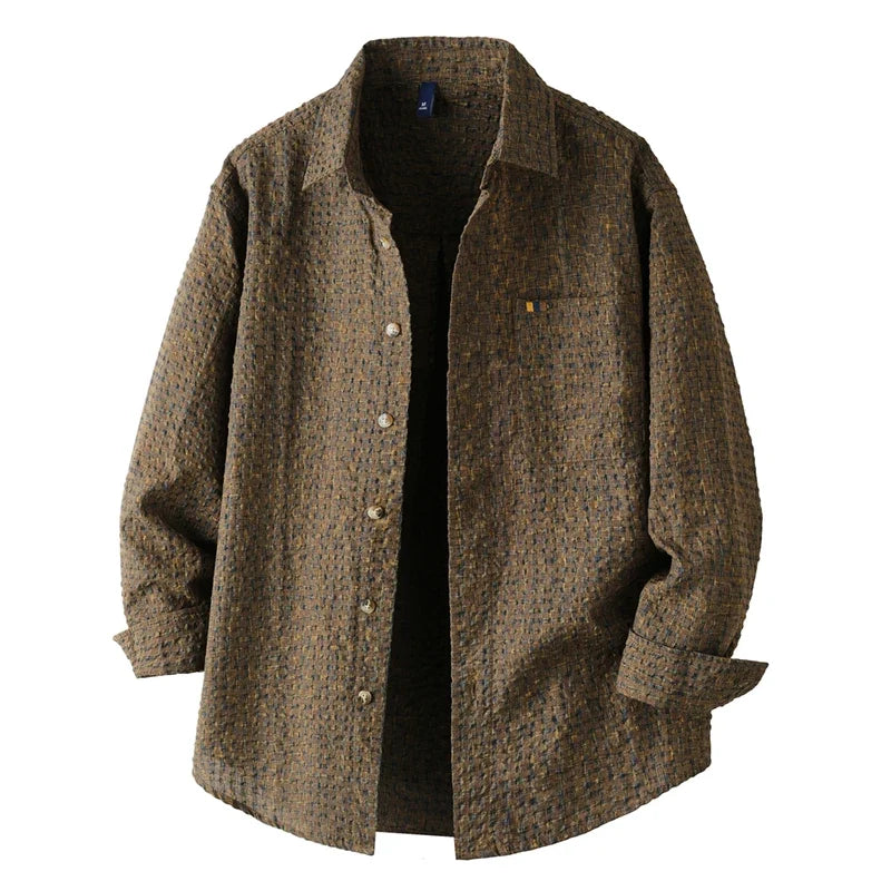 Camisa Oversize de Cuadros Clásica Leonardo