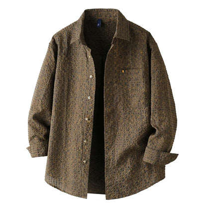 Camisa Oversize de Cuadros Clásica Leonardo