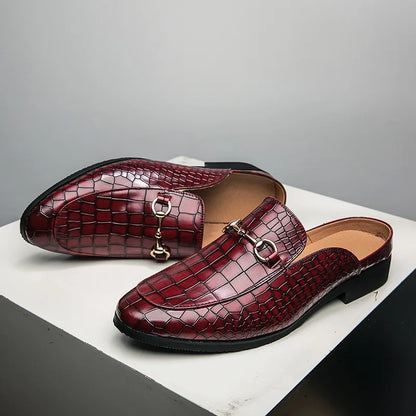 Marianna | Mules Mocasín Efecto Cocodrilo