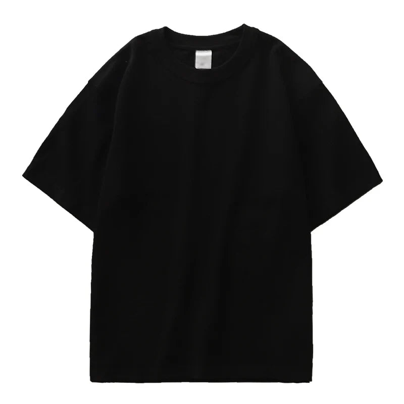 Camiseta Casual de Algodón 100% Pesado de Corte Regular