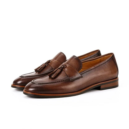 Mocasines Italianos de Cuero Genuino Leonardo