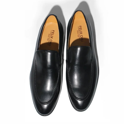 Mocasines de Cuero de Punta Fina Leonardo