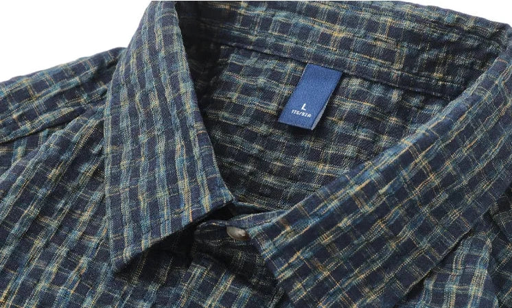 Camisa Oversize de Cuadros Clásica Leonardo