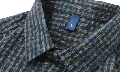Camisa Oversize de Cuadros Clásica Leonardo