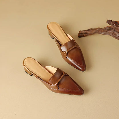 Marcella | Mules de Punta con Lazo