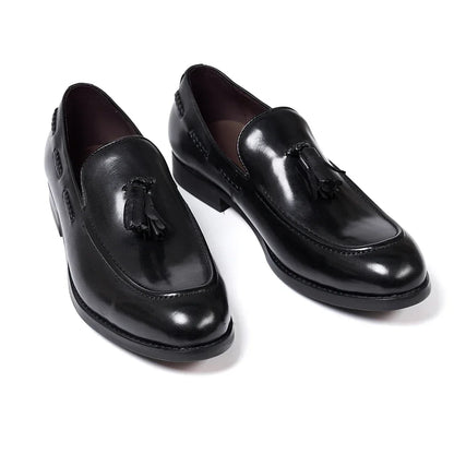Mocasines de Cuero Genuino con Borlas Leonardo