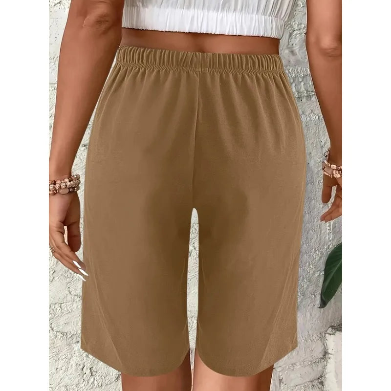 | Short Talla Élastique Décontracté Lina