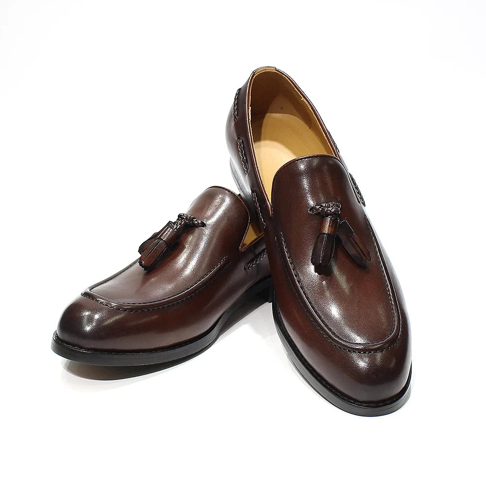 Mocasines con Borlas Estilo Italiano Leonardo