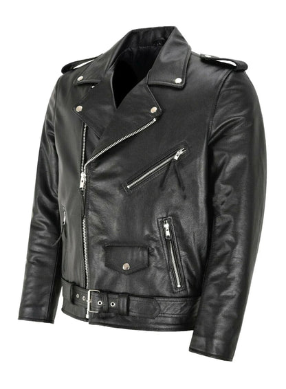 | VESTE EN CUIR POUR HOMME CLASSIQUE