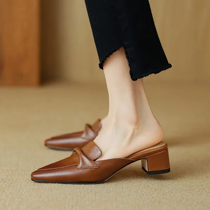 Marcella | Mules de Punta con Lazo