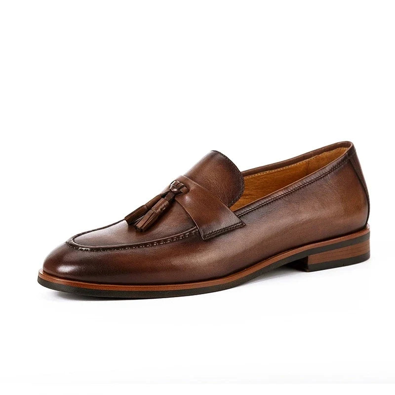 Mocasines Italianos de Cuero Genuino Leonardo
