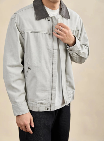 Chaqueta de Algodón Lavado Estilo Americano Leonardo