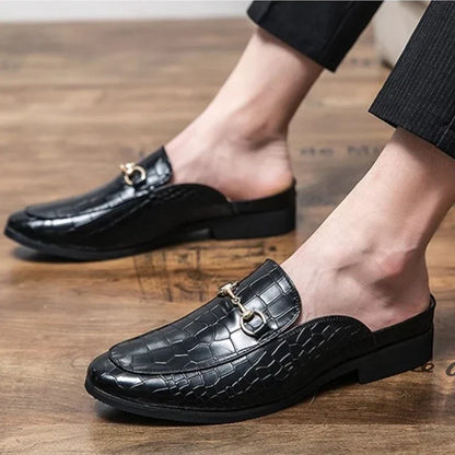 Marianna | Mules Mocasín Efecto Cocodrilo
