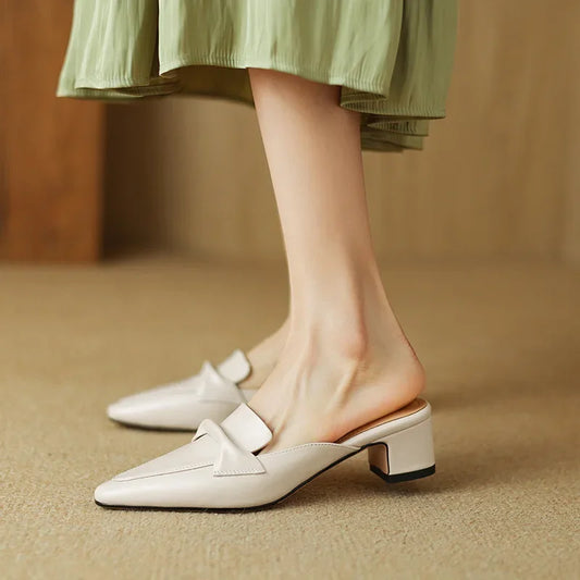 Marcella | Mules de Punta con Lazo