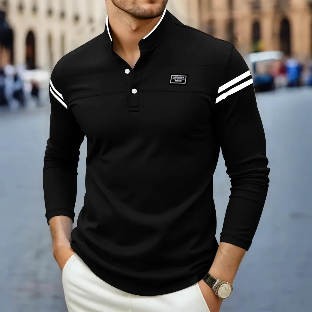 | T-SHIRT À MANCHES LONGUES MODERNE POUR HOMME