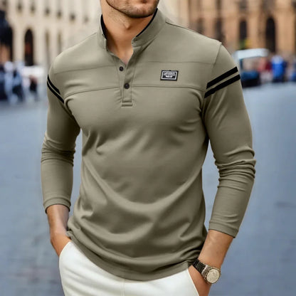 | T-SHIRT À MANCHES LONGUES MODERNE POUR HOMME