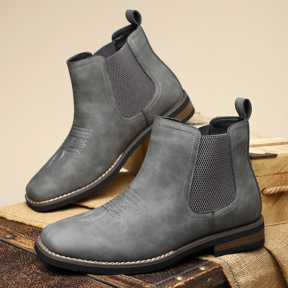 | BOTTES CLASSIQUES EN CUIR POUR HOMME