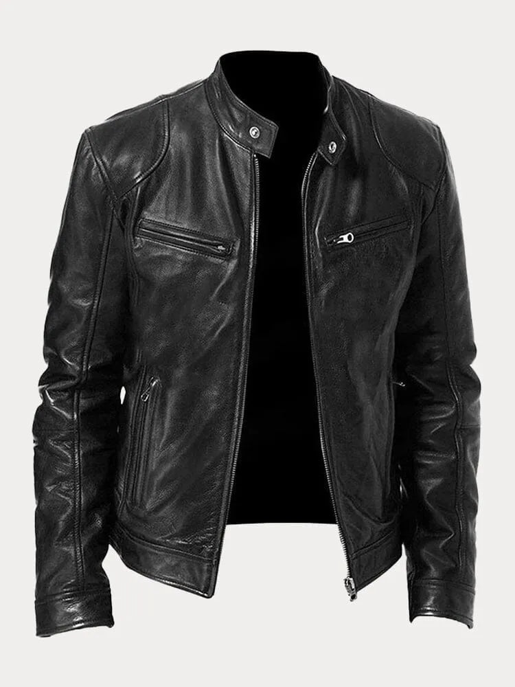 | VESTE DÉCONTRACTÉE EN CUIR
