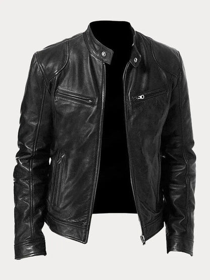 | VESTE DÉCONTRACTÉE EN CUIR