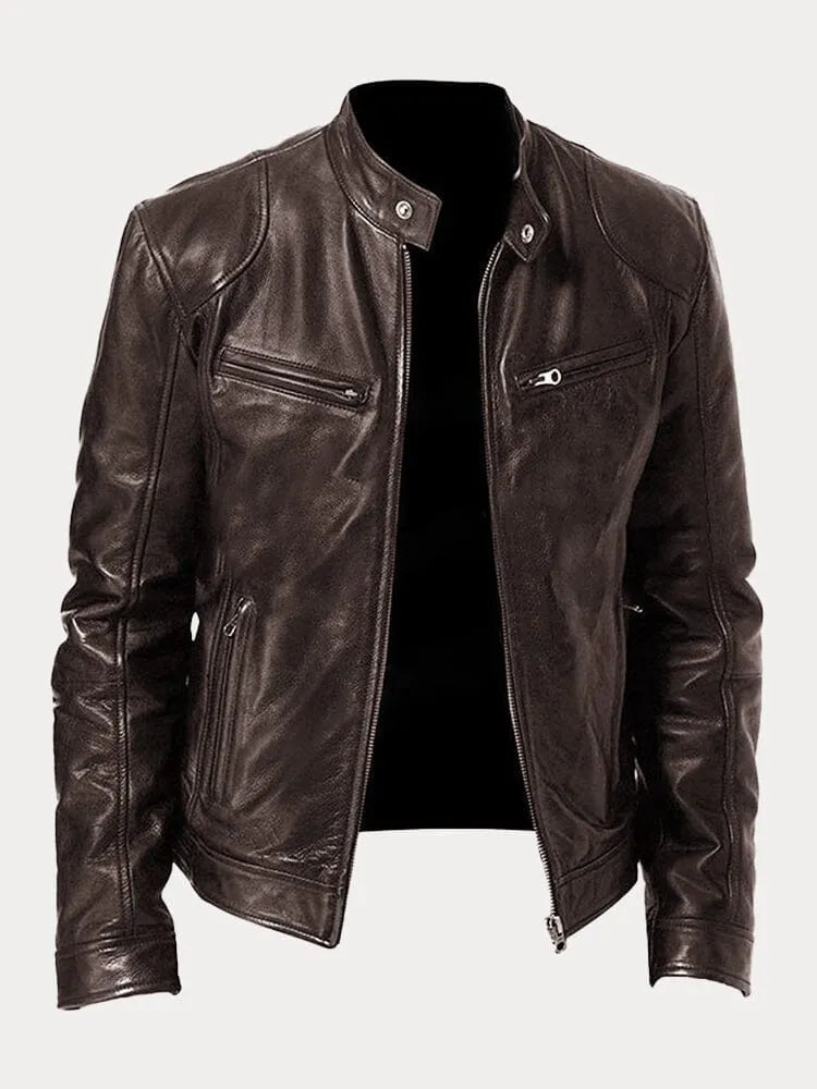 | VESTE DÉCONTRACTÉE EN CUIR