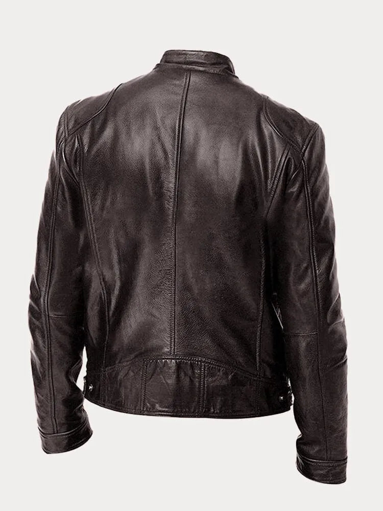 | VESTE DÉCONTRACTÉE EN CUIR