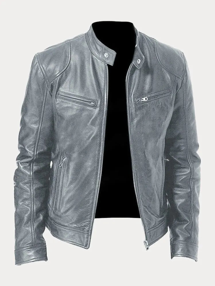 | VESTE DÉCONTRACTÉE EN CUIR