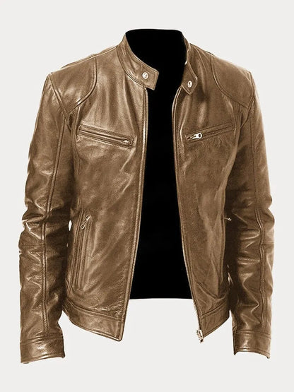 | VESTE DÉCONTRACTÉE EN CUIR