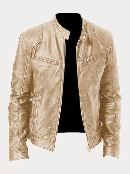 | VESTE DÉCONTRACTÉE EN CUIR