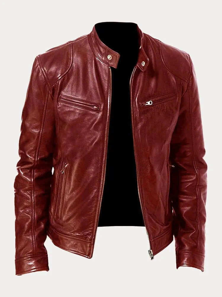| VESTE DÉCONTRACTÉE EN CUIR