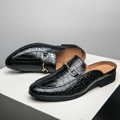 Marianna | Mules Mocasín Efecto Cocodrilo