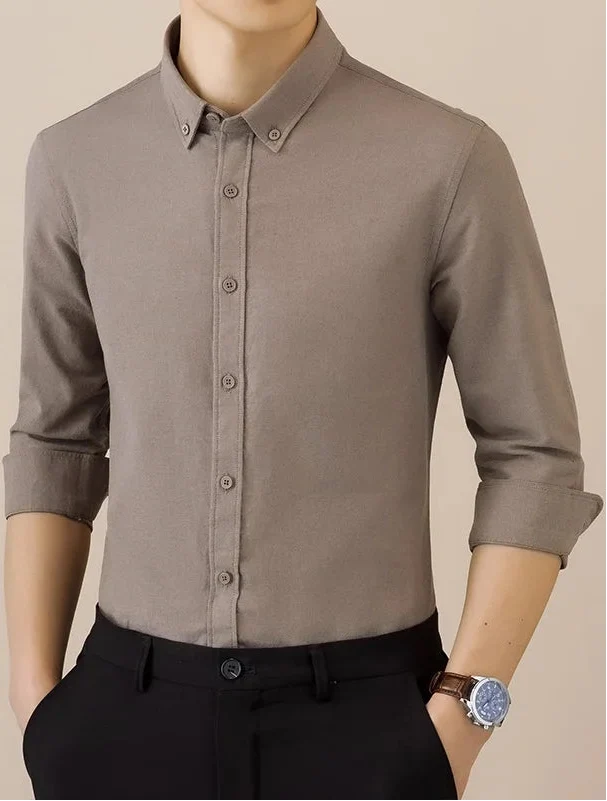 Camisa Formal de Algodón de Manga Larga SAFARI