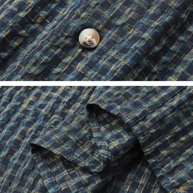 Camisa Oversize de Cuadros Clásica Leonardo