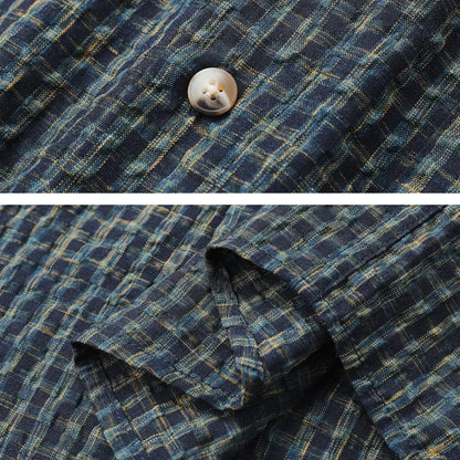 Camisa Oversize de Cuadros Clásica Leonardo
