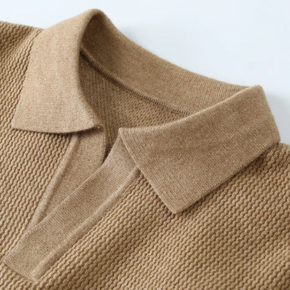 Jersey Polo Slim de Cachemira para Negocios Ramon