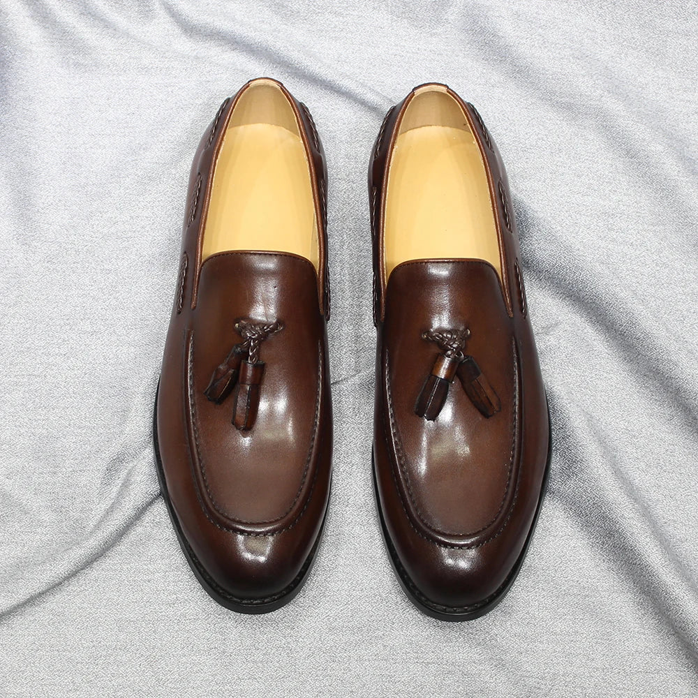 Mocasines con Borlas Estilo Italiano Leonardo