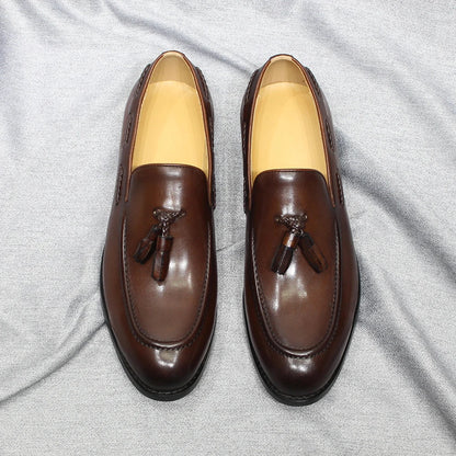 Mocasines con Borlas Estilo Italiano Leonardo